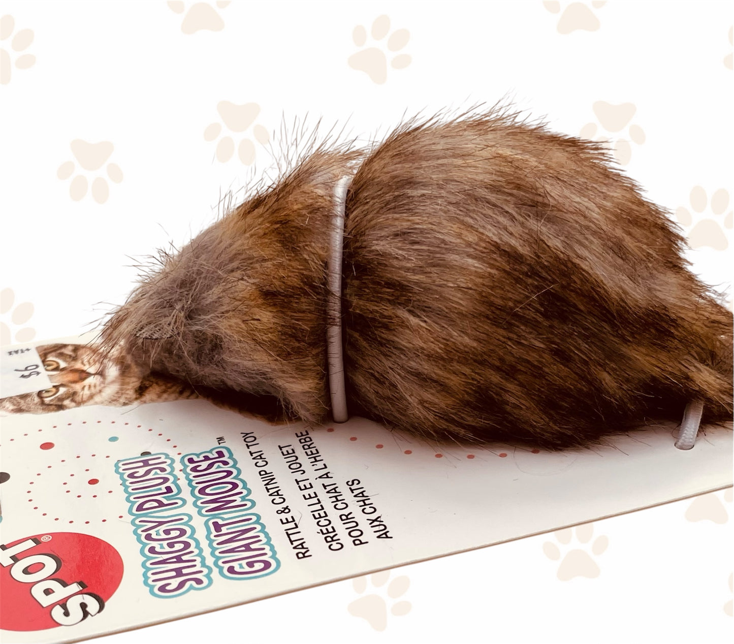 Shaggy Plush Giant Mouse