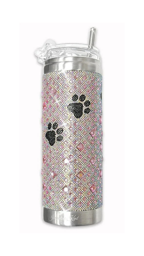 JK Diamond - Diamonds in the Ruff Tumbler – Pink with Paws