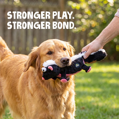 goDog® Urban Wildlife™ Stella Skunk Medium Dog Toy