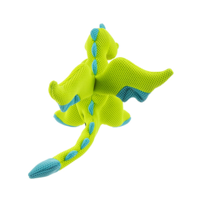 goDog® Double Chew Guard™ Dragon Green Small Dog Toy