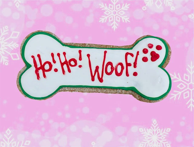 Holiday Word Cookies - Ho! Ho! Woof!