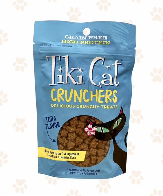 Tiki Cat Crunchers Grain Free Cat Treats - Tuna & Chicken Flavor