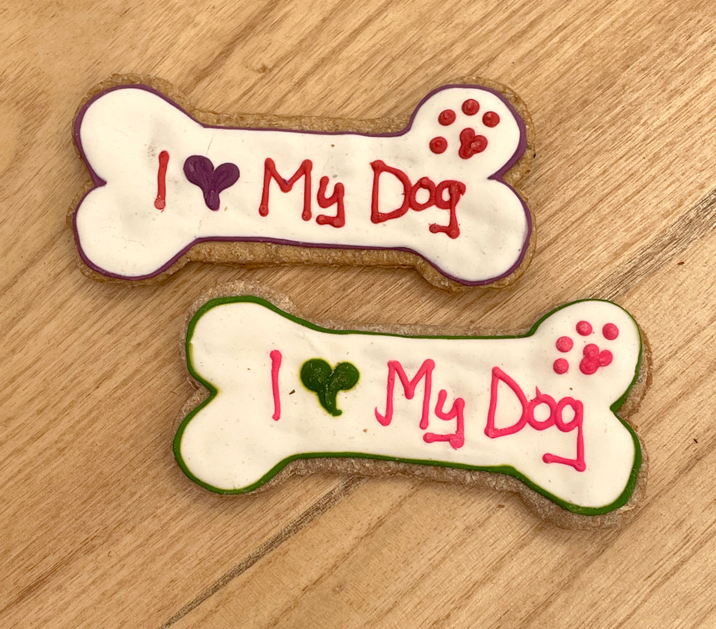 Large Decorated Bone Cookie