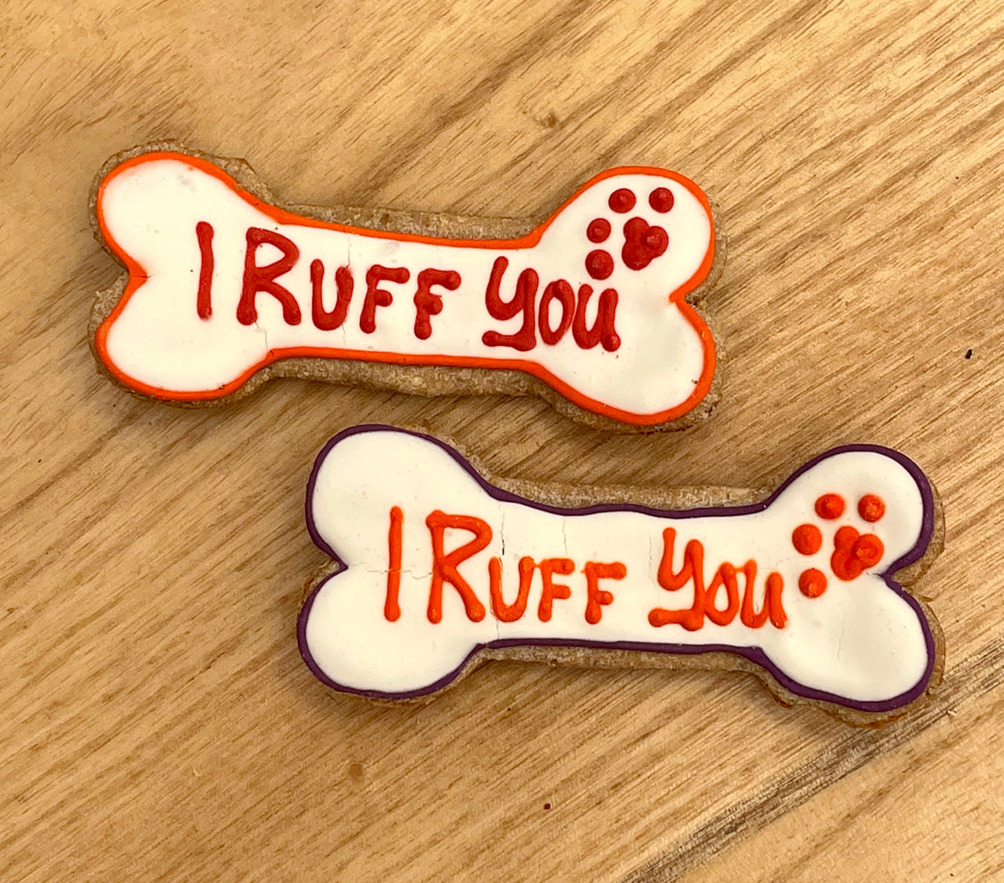 Small Decorated Bone Cookie