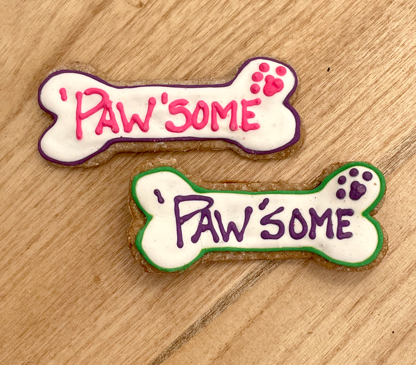 Small Decorated Bone Cookie