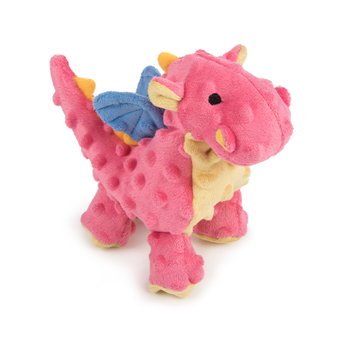 goDog 'Coral' the Pink Dragon Dog Toy