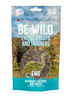 Emu - Be Wild™ Exotic Treats and Trainers Soft & Chewy Dog Treat 150gm