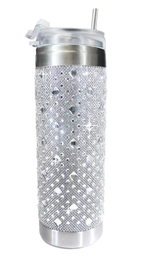 JK Diamonds - Crystal Hot & Cold Royal Ice Silver Tumbler