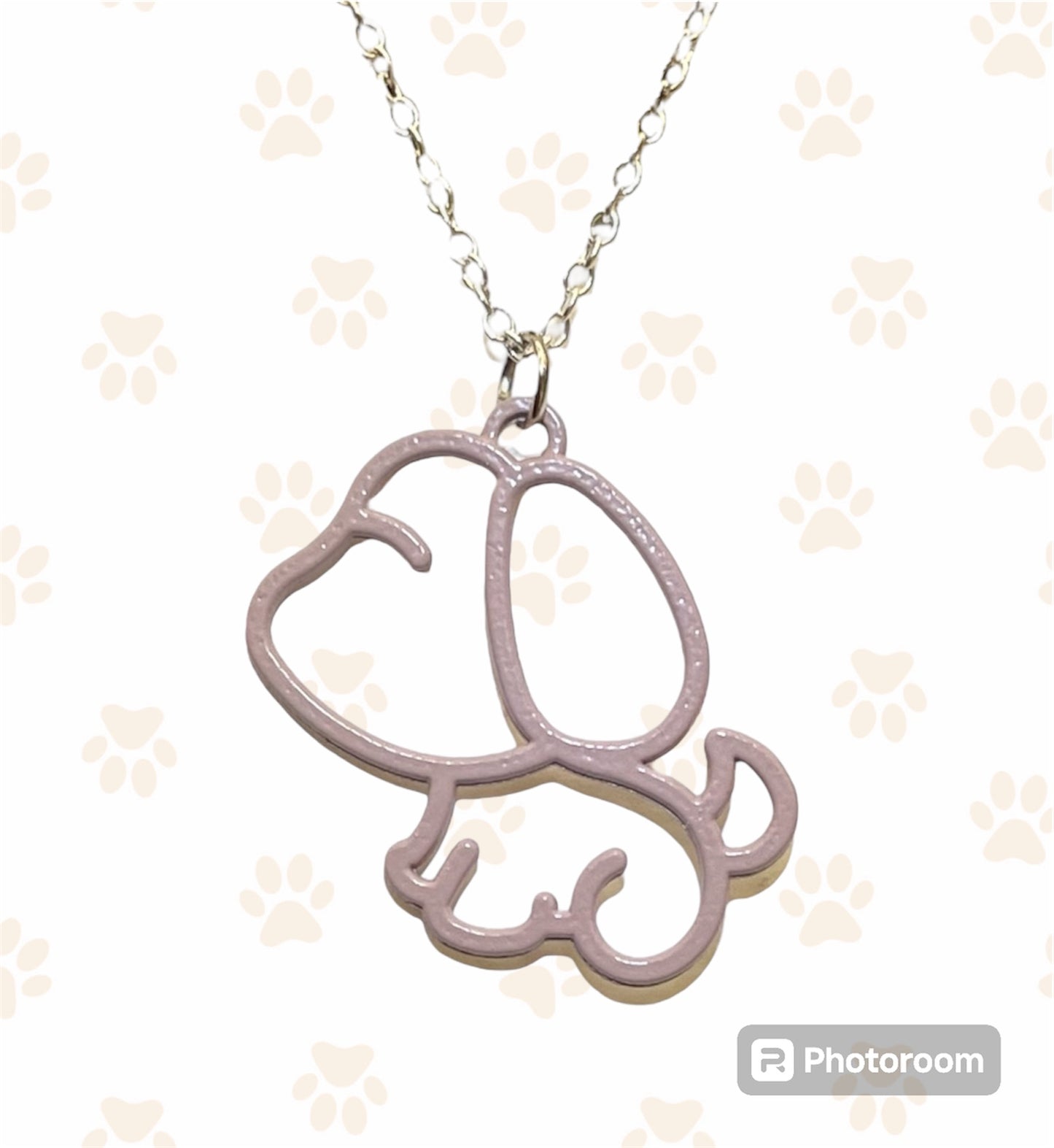 Dog Silhouette Necklace