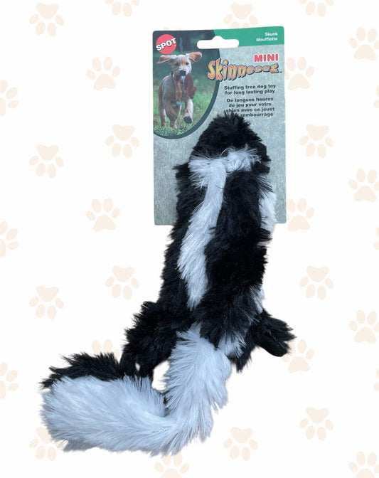 Mini 'Skinneeez' Skunk Dog Toy