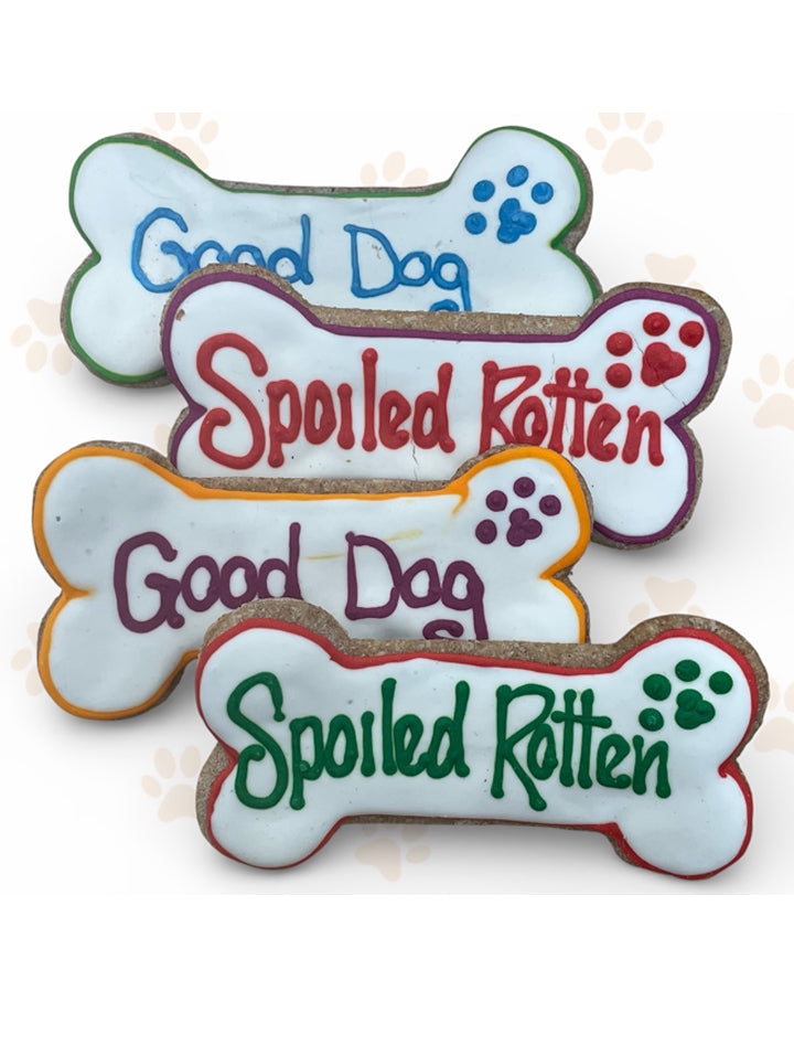 Large Decorated Bone Cookie