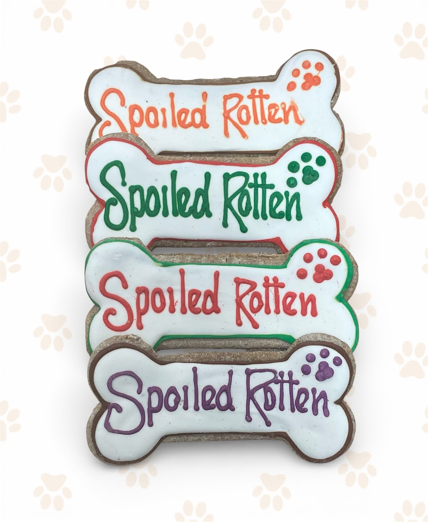 Large Decorated Bone Cookie