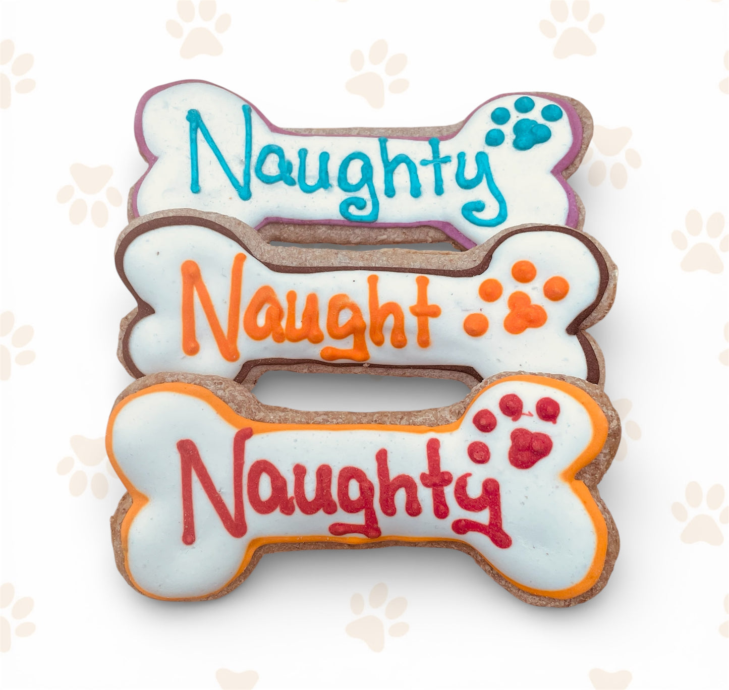 Small Decorated Peanut & Banana Bone Cookie
