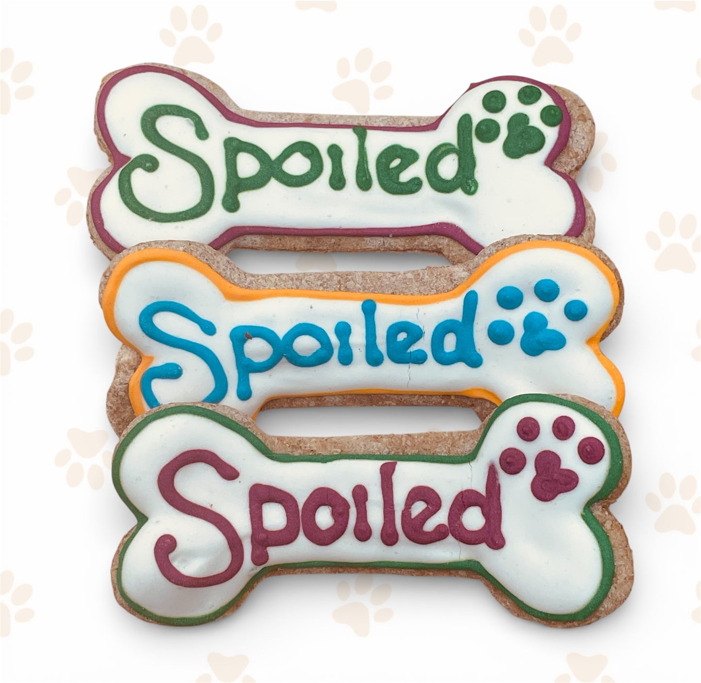 Small Decorated Peanut & Banana Bone Cookie