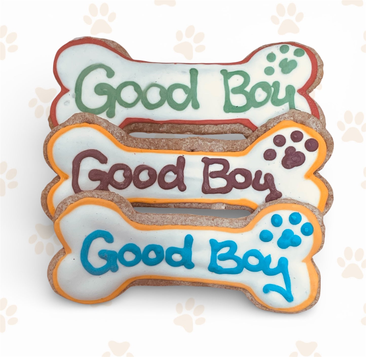 Small Decorated Peanut & Banana Bone Cookie