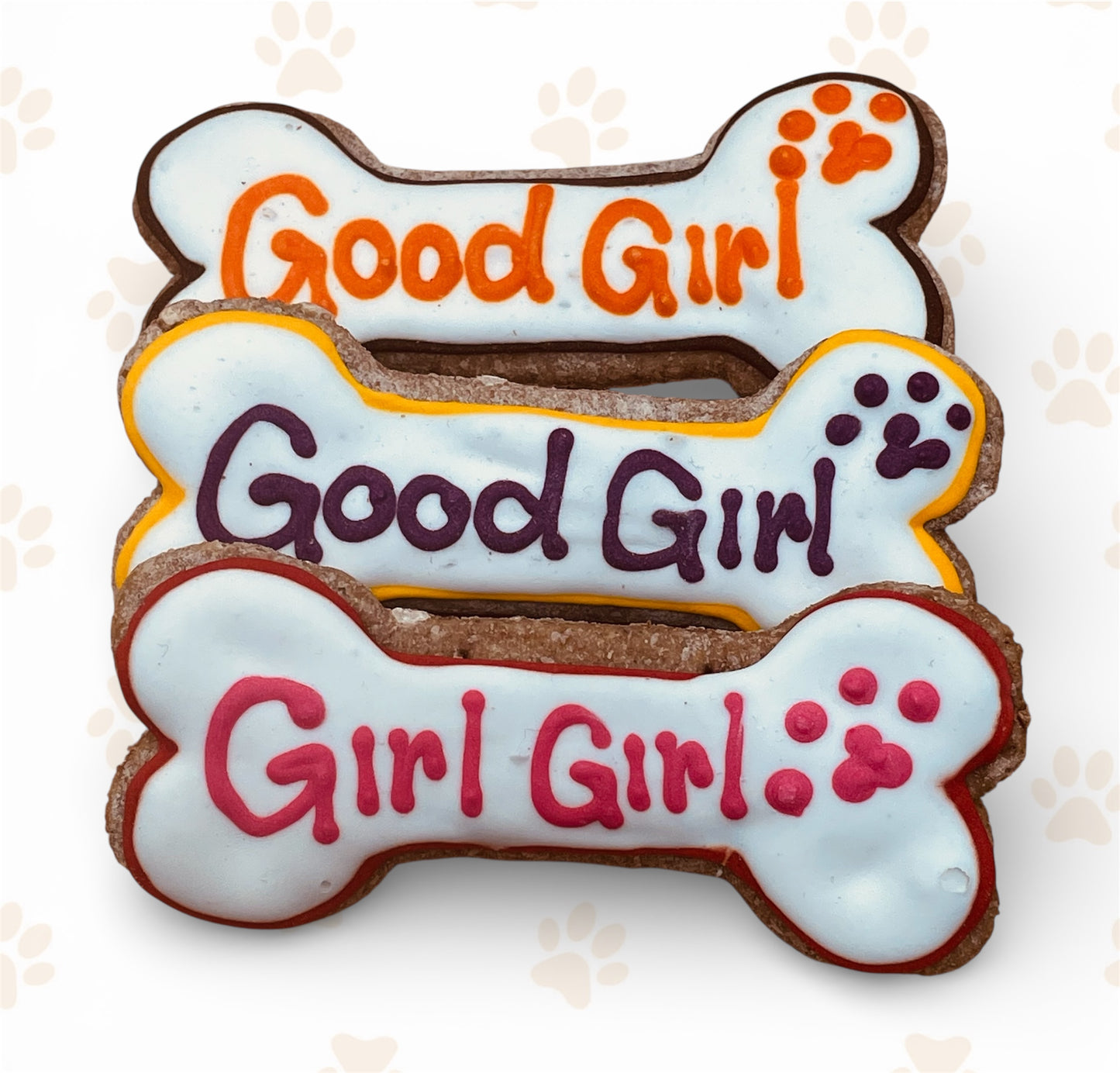 Small Decorated Peanut & Banana Bone Cookie