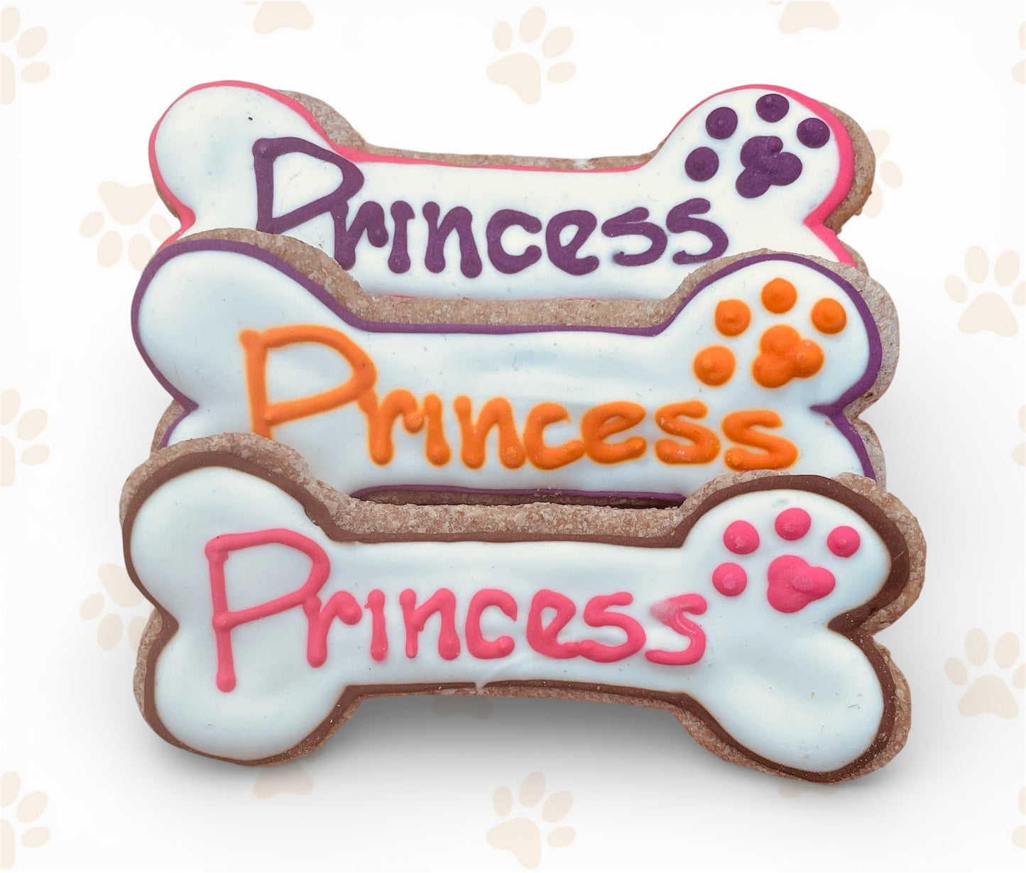 Small Decorated Peanut & Banana Bone Cookie