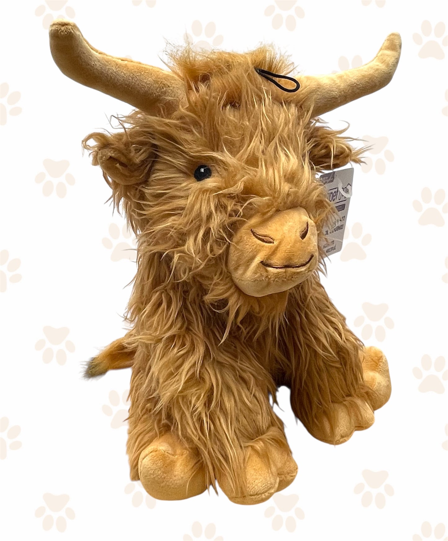 Highland Cow Assorted Brown & Cream 8" Dog Toy