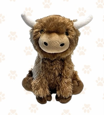 Highland Cow Plush Large 8.5" Dog Toy