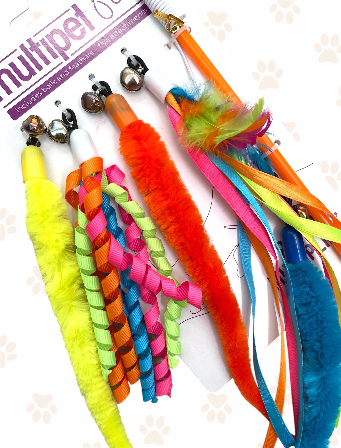 Cat Teaser with Interchangeable Attachments