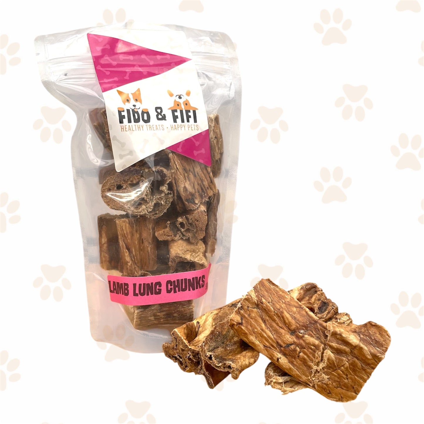 Lamb Lung Strips 90gm