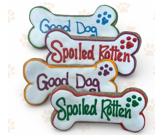 Large Decorated Bone Cookie