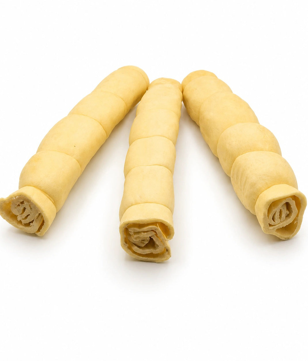12″ Buffalo Puffed Cheek Roll White