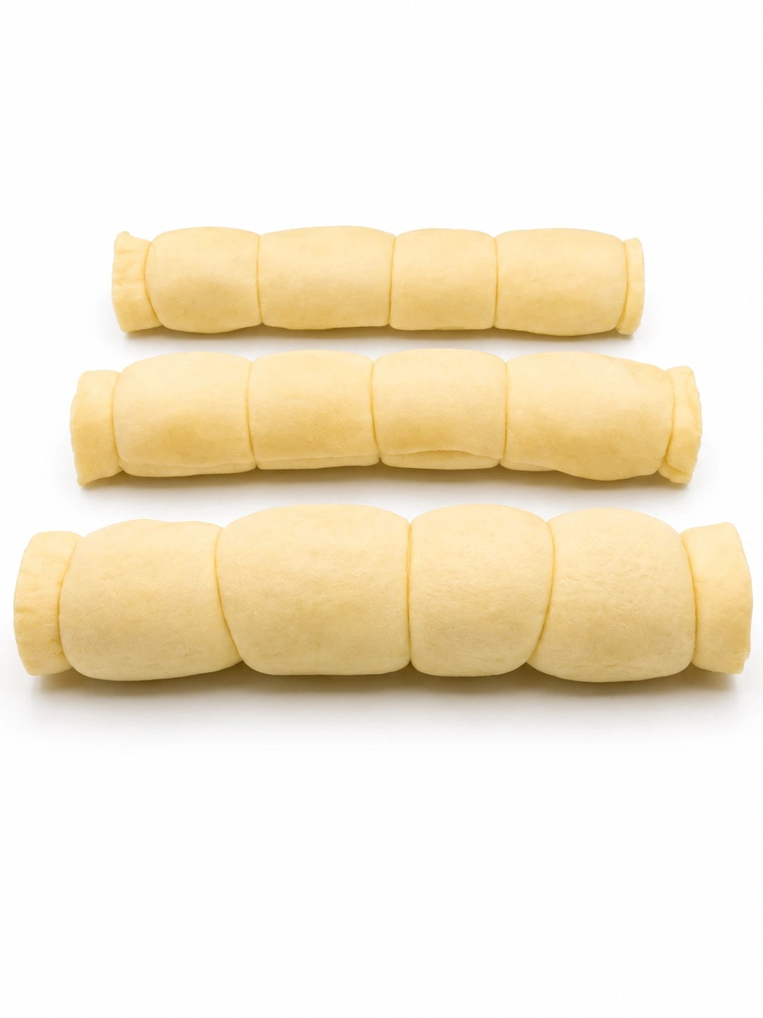 12″ Buffalo Puffed Cheek Roll White