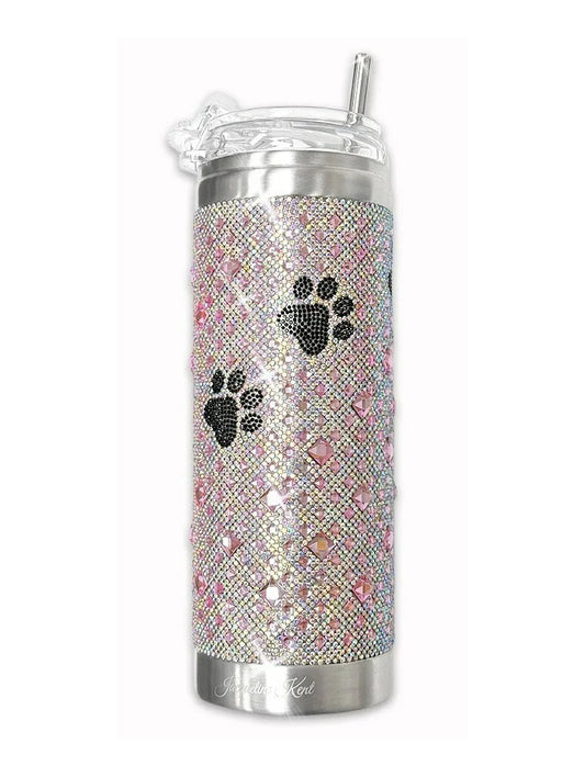 JK Diamond - Diamonds in the Ruff Tumbler – Pink with Paws