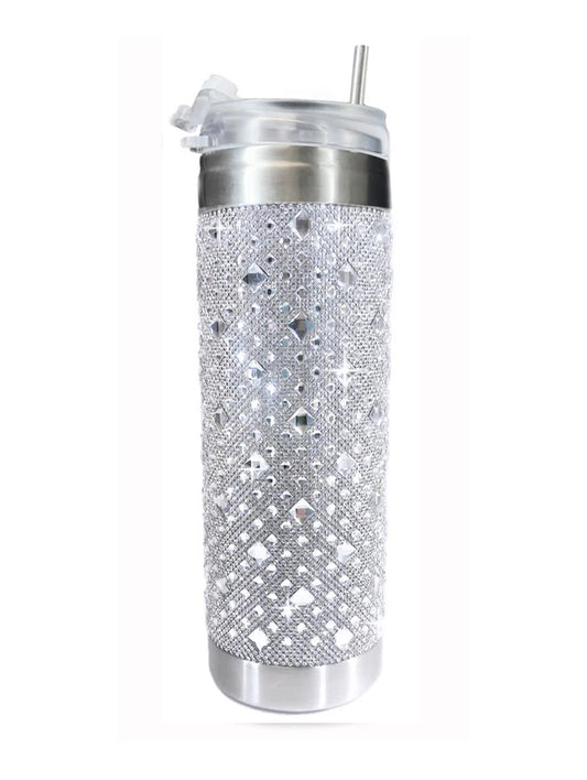 JK Diamonds - Crystal Hot & Cold Royal Ice Silver Tumbler