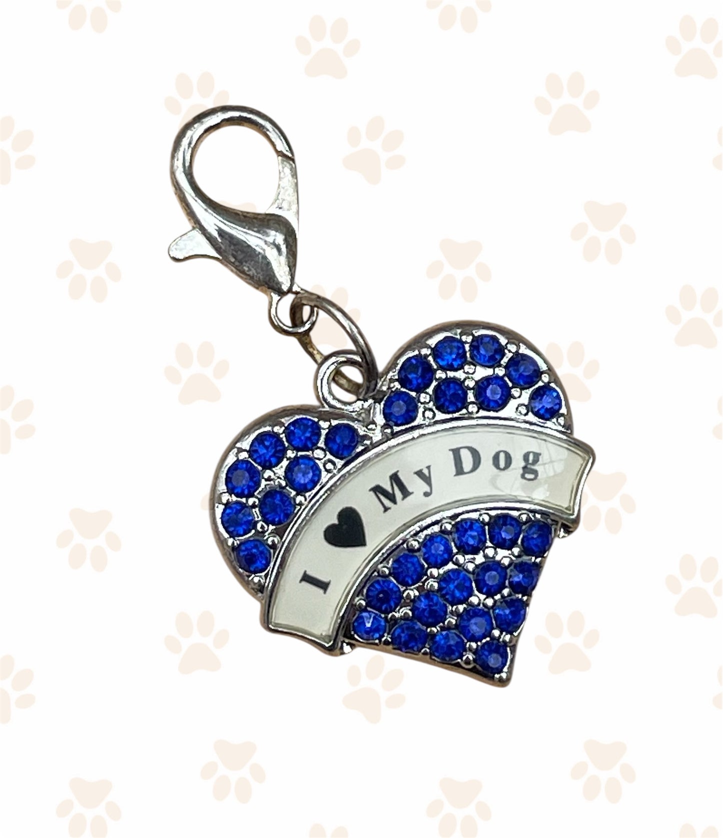 'I 'Heart' My Dog' Heart Zipper Pull/Key Chain Charm
