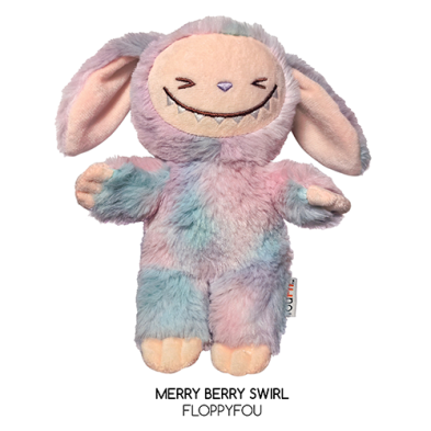 fouFIT™ LaFouFou FloppyFou Large Dog Toy - Merry Berry Swirl