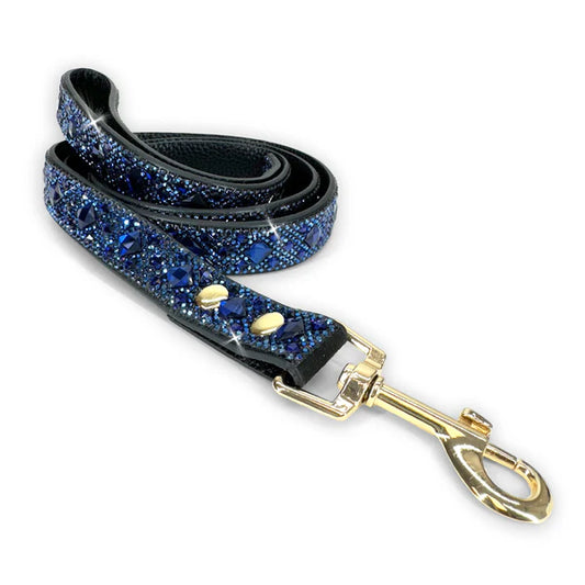 JK Diamonds - Dark Blue Crystal Pet Leash