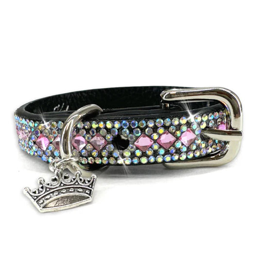 JK Aristocat - Pink Crystal Cat Collar
