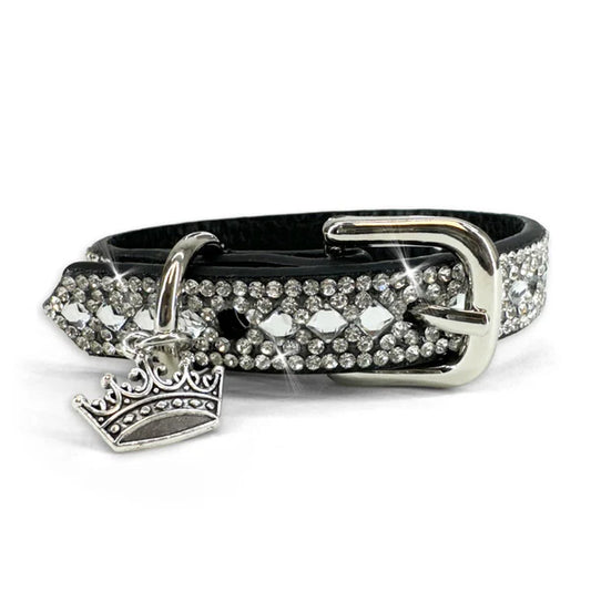 JK Aristocat - Silver Crystal Cat Collar