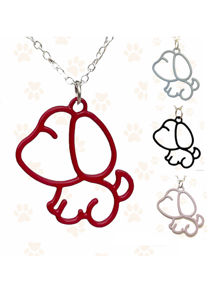 Dog Silhouette Necklace