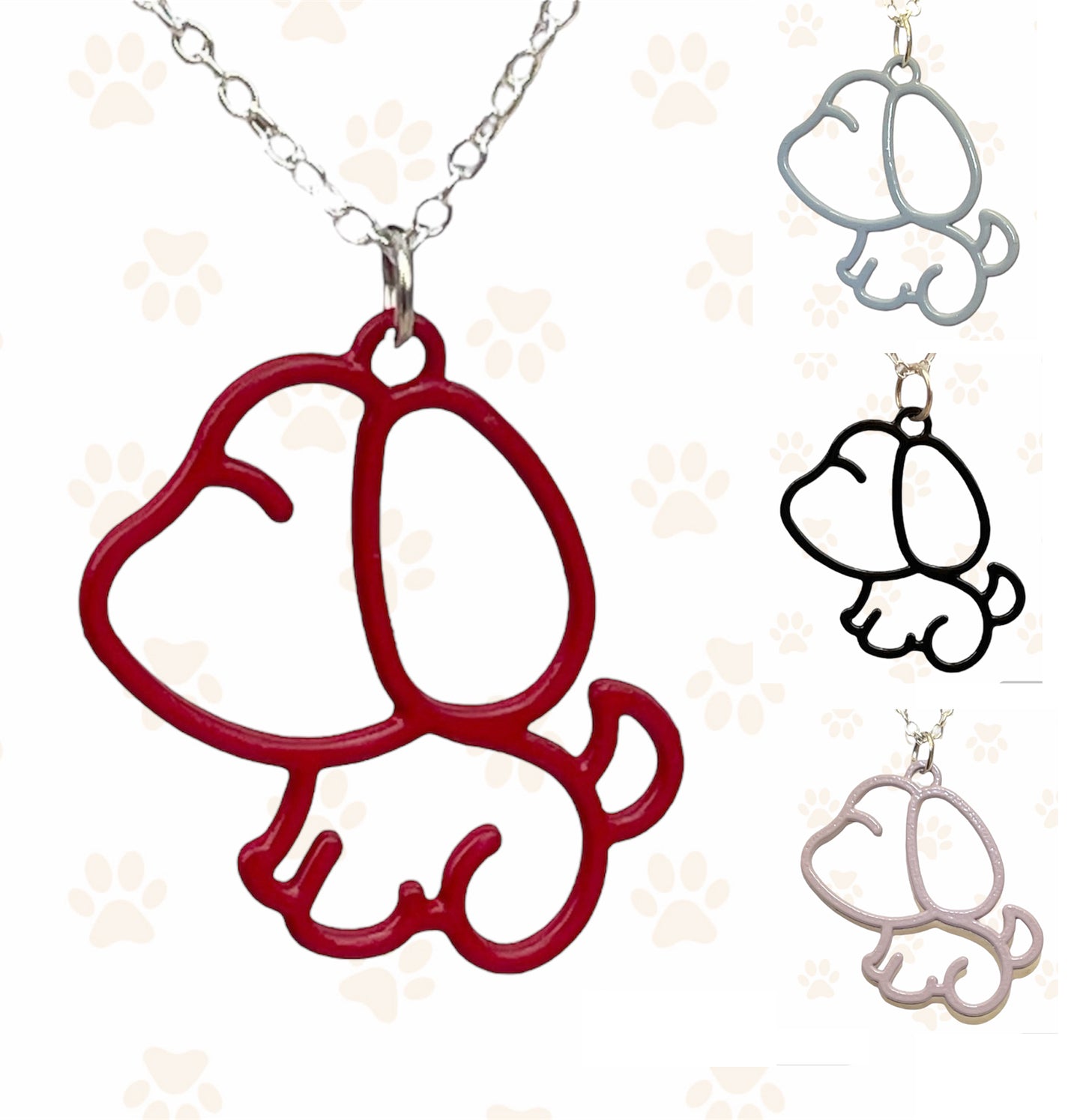 Dog Silhouette Necklace