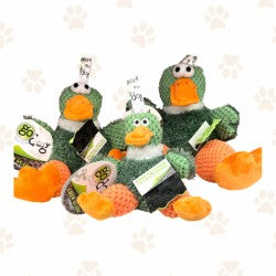 goDog Checkers Sitting Duck Dog Toy
