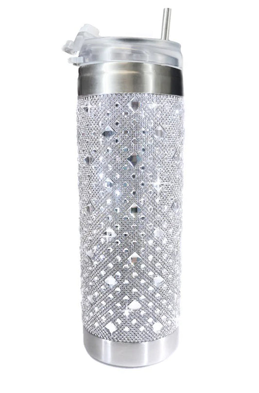 Jacqueline Kent Royal Ice Tumbler – White Diamond Silver