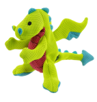 goDog® Double Chew Guard™ Dragon Green Small Dog Toy