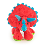 goDog Dinos™ Squeaky Dino Frills Red Large Dog Toy