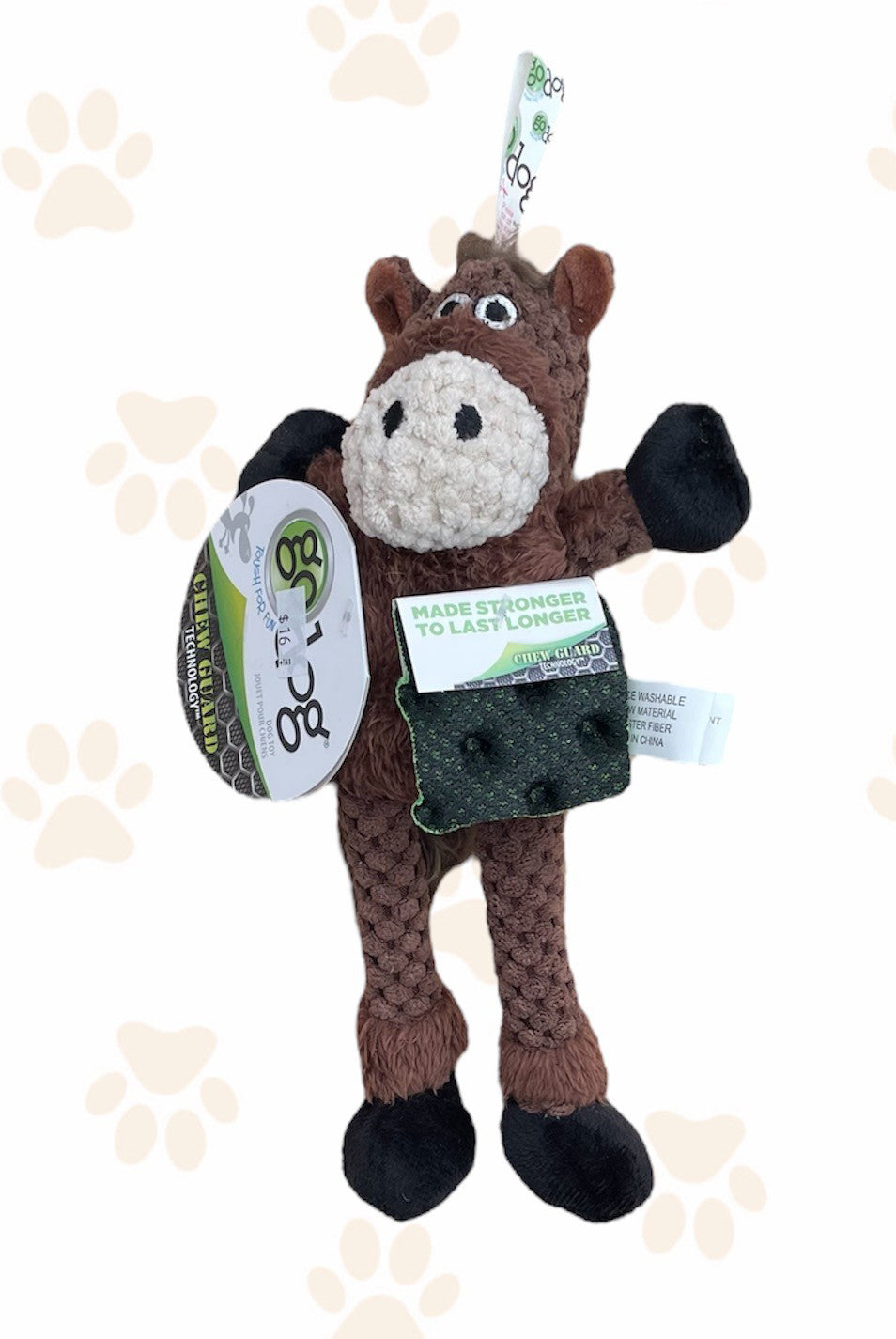 goDog Just For Me Skinny Horse Dog Toy