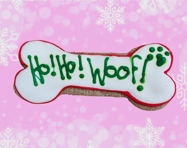 Holiday Word Cookies - Ho! Ho! Woof!