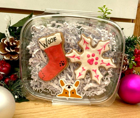 Large Holiday Bone Gift Box - 2 Small Characters