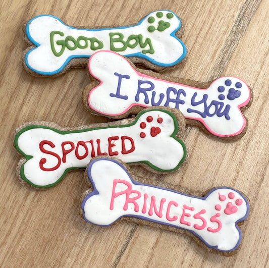 Small Decorated Bone Cookie
