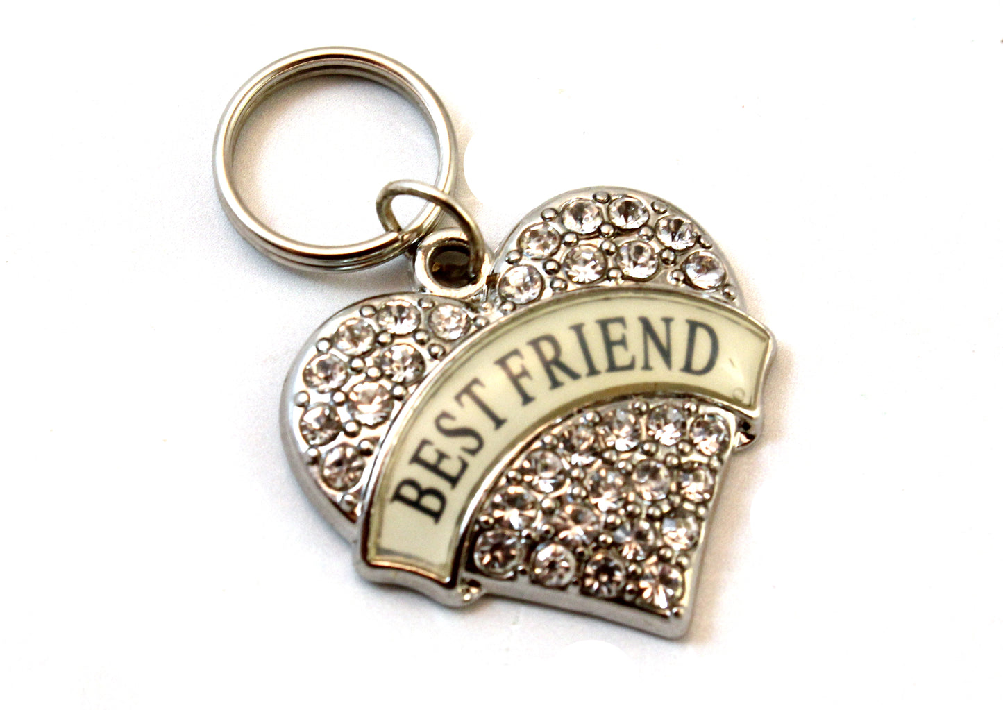 'Best Friends' Heart Collar Tag/Keychain