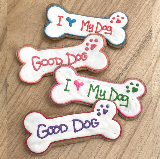 Large Decorated Bone Cookie