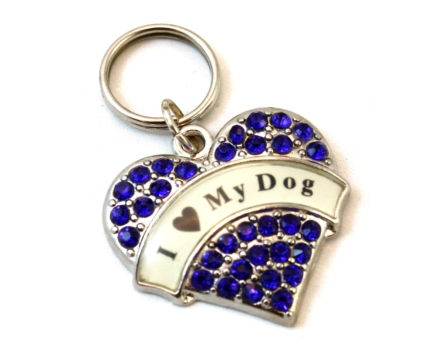 I 'Heart' My Dog' Heart Collar Tag/Keychain